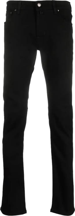 Jacob Cohen logo-patch slim-cut jeans Zwart