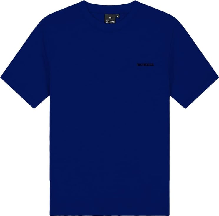 Richesse Crew Navy T-Shirt Blauw