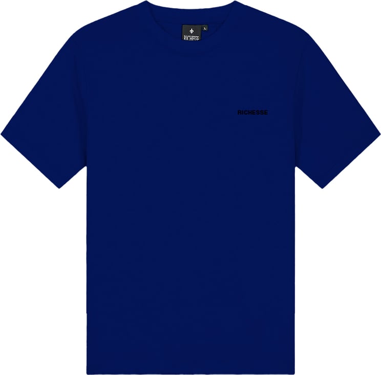 Richesse Crew Navy T-Shirt Blauw