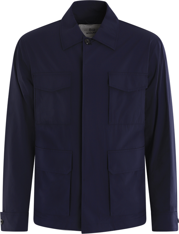 Woolrich Heren MattStretch Field Jacket Blauw Blauw