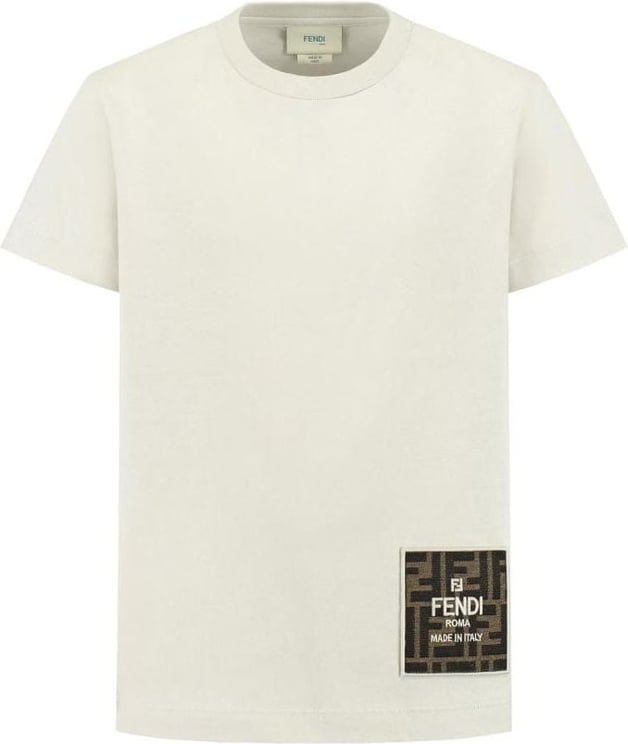 Fendi T-shirt Jersey Tinto Beige