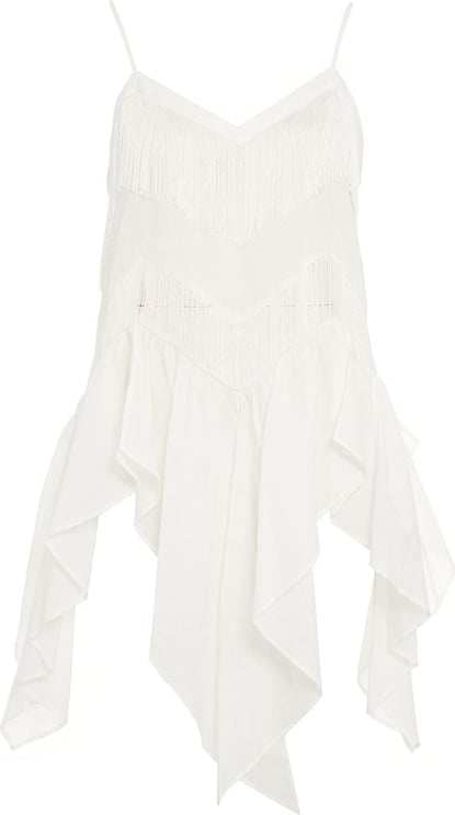 Pinko Fringed top "Ailo" Wit