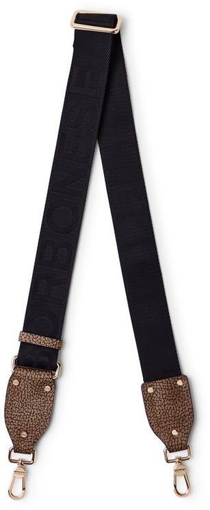 Borbonese Shoulder Strap Zwart