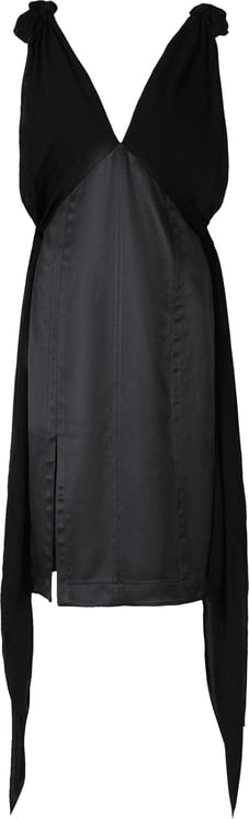 Bottega Veneta Mini Silk Dress Zwart