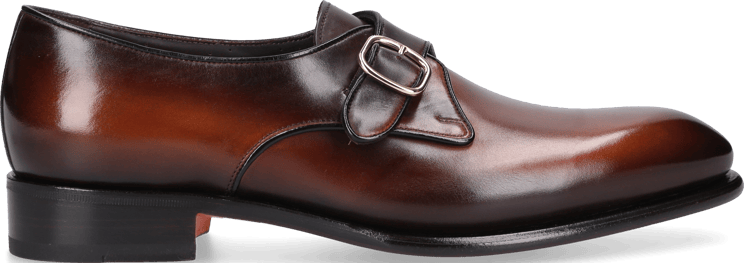 Santoni Monk Shoes Calfskin Volo Bruin