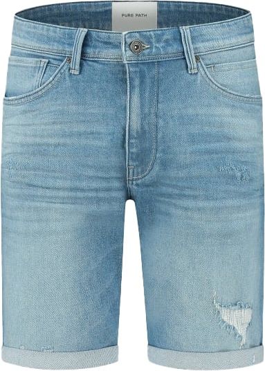 Pure Path Pure Path Jeans Short The Miles W1270 Blauw