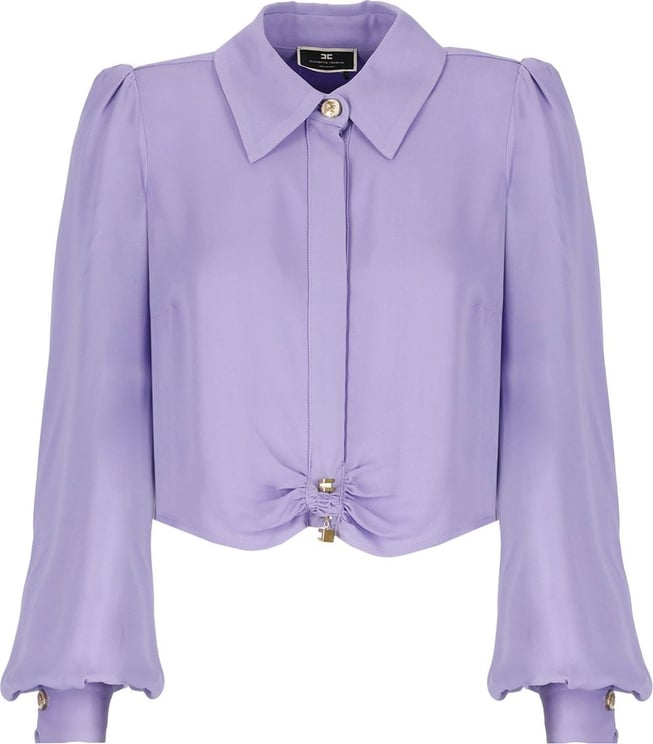 Elisabetta Franchi Shirts Purple Blauw