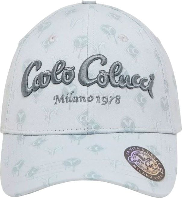 Carlo Colucci Carlo Colucci Basecap With Logo Print Grey Grijs