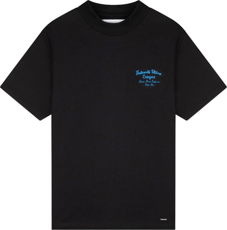 Croyez croyez fraternité t-shirt - vintage black/royal blue Zwart