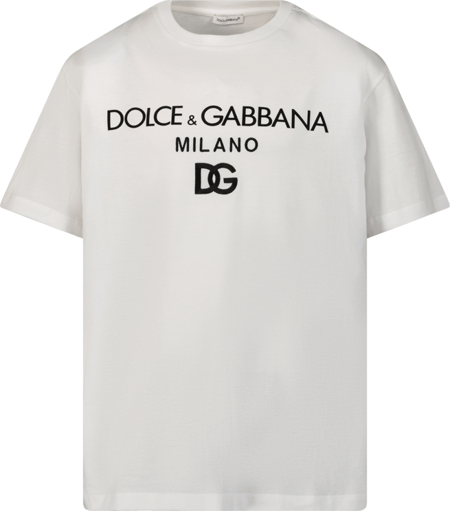 Dolce & Gabbana Dolce & Gabbana Kinder Jongens T-Shirt Wit Wit