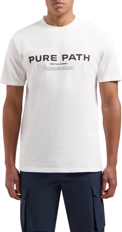 Pure Path Pure Path Signature T-Shirt Wit Wit
