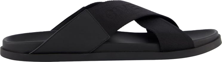 Givenchy Heren Crossed Strap Sandal Zwart Zwart