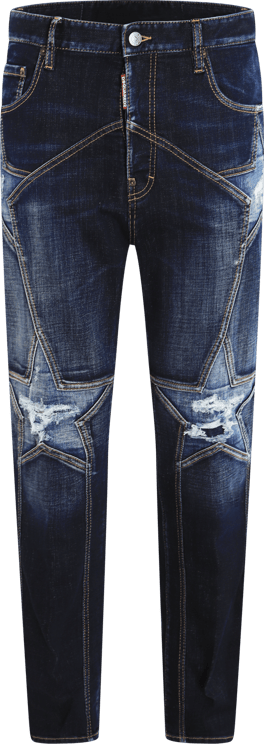 Dsquared2 Heren Superstar Wash 642 Jeans Blauw Blauw