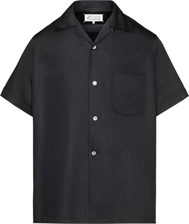 Maison Margiela Short Sleeve Shirt Black Zwart