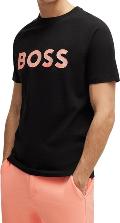 Hugo Boss Boss Heren T-shirt Zwart 50512999/001 TEEBERO Zwart
