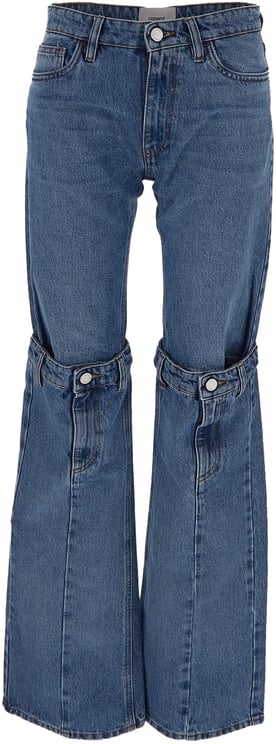 Coperni Open Knee Jeans Blauw