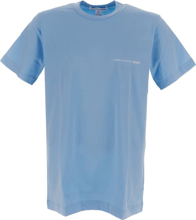 Comme des Garçons Logo T-Shirt Blauw