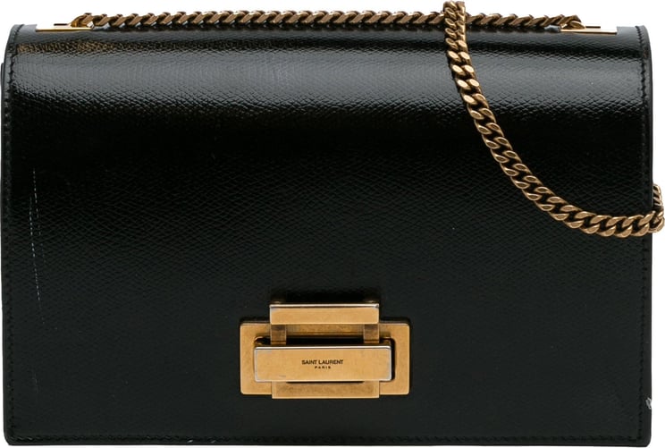 Saint Laurent Art Deco Flap Bag Zwart