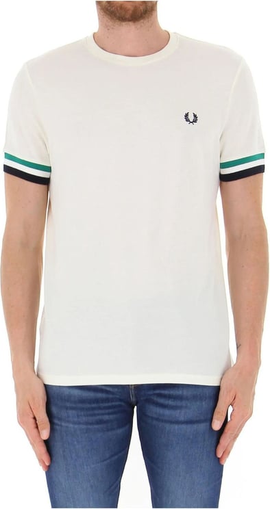 Fred Perry T-shirt Uomo inserti a contrasto Wit