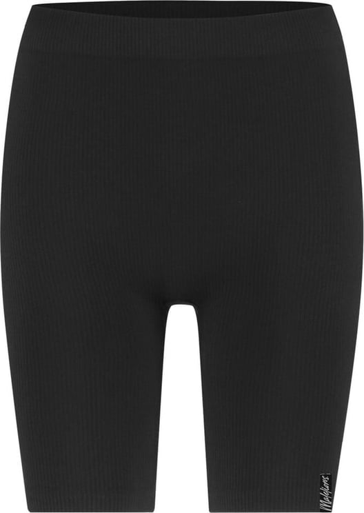 Malelions Malelions Women Ivy Rib Shorts - Black Zwart