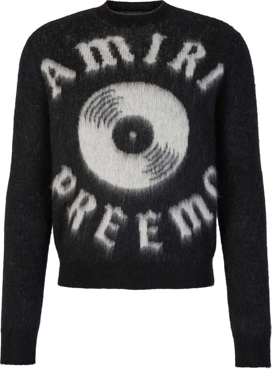 Amiri Printed Logo Sweater Zwart