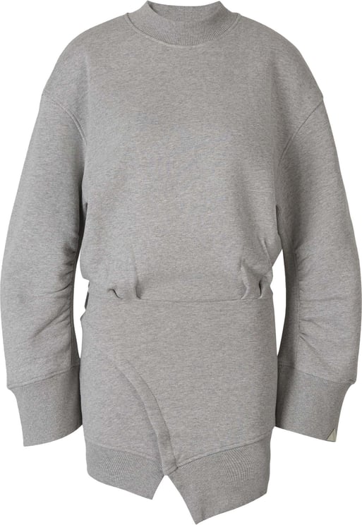 The Attico Mini Sweatshirt Dress Grijs