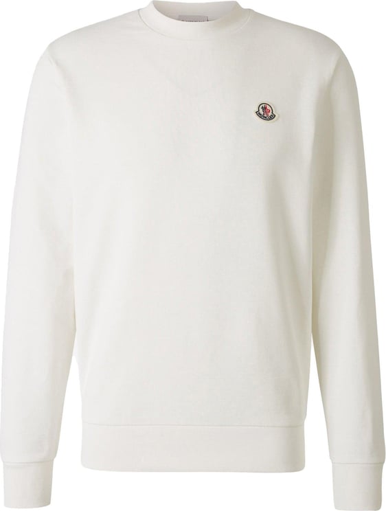 Moncler Logo Cotton Sweatshirt Wit