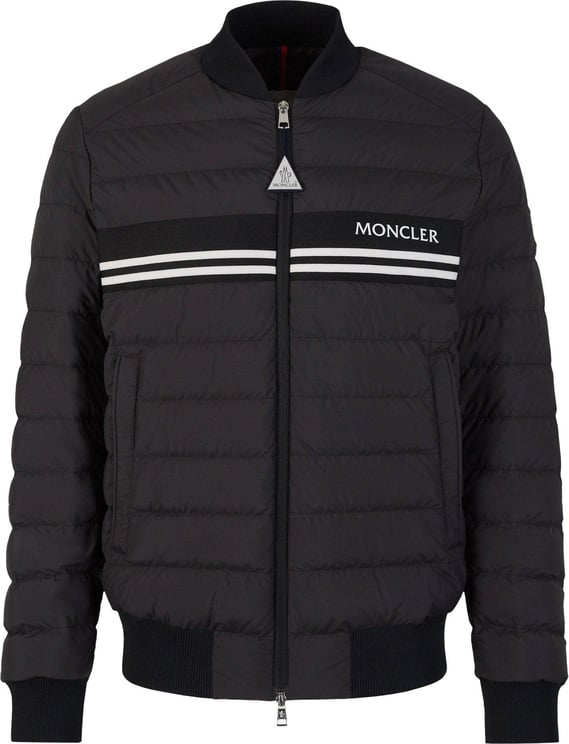 Moncler Logo Padded Jacket Zwart
