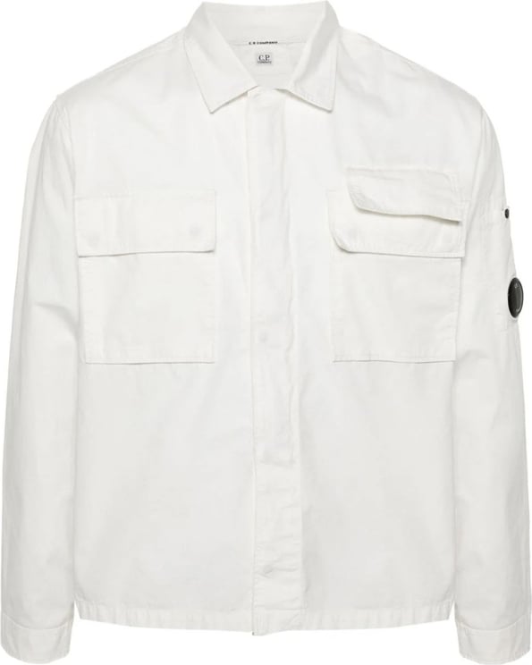 CP Company shirtjacket white Wit