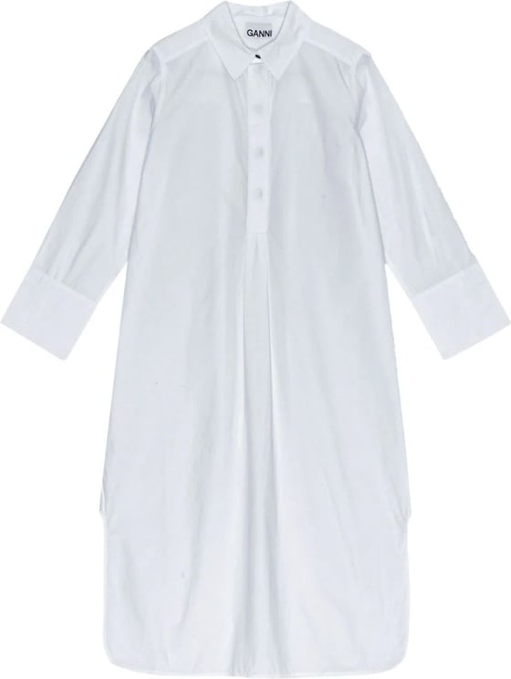 Ganni dress white Wit