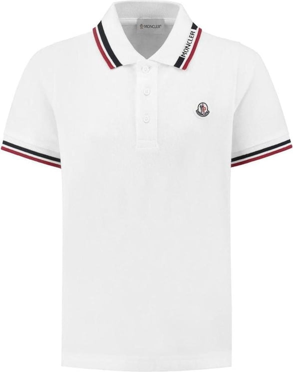 Moncler Ss Polo Wit