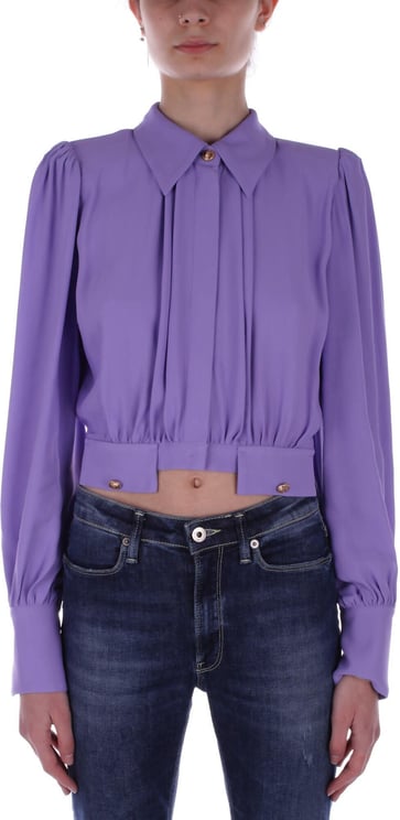 Elisabetta Franchi Shirts Purple Paars