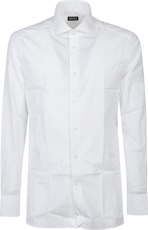 Zegna Long Sleeve Shirt White Wit