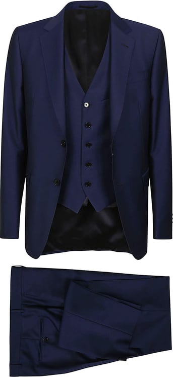 Zegna Lux Tailoring Suit Blue Blauw