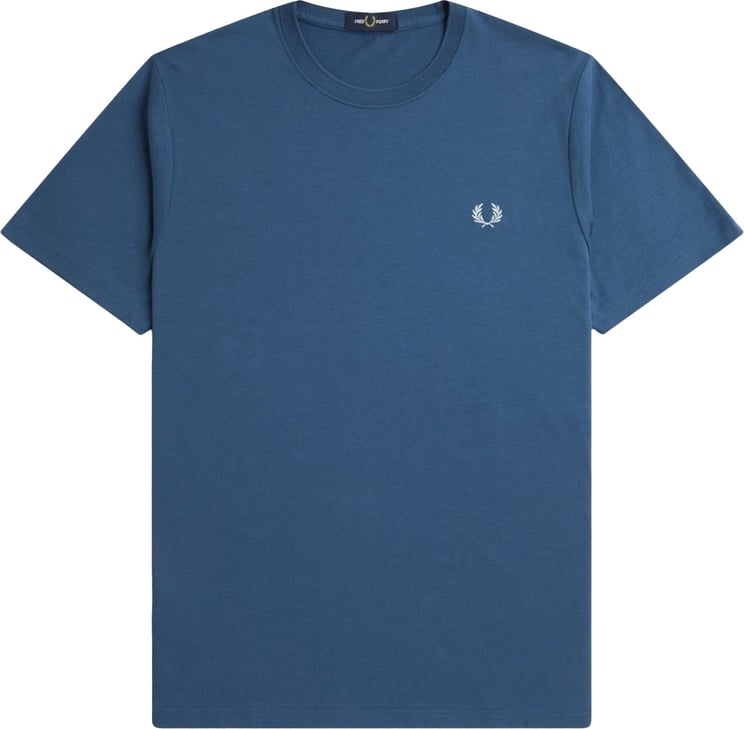 Fred Perry T-shirt Uomo girocollo Blauw