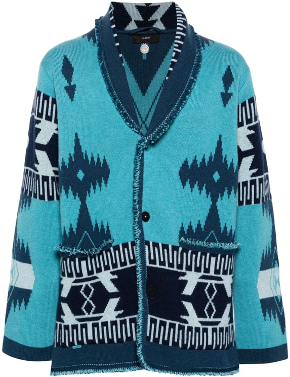 Alanui Sweaters Blue Blauw