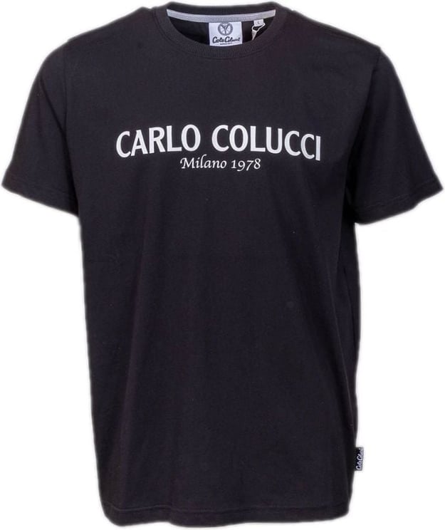 Carlo Colucci Carlo Colucci T-Shirt Black Zwart