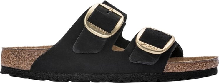 Birkenstock Arizona big buckle slippers zwart Zwart