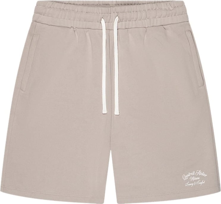 Quotrell Atelier Milano Shorts | Taupe/off White Taupe