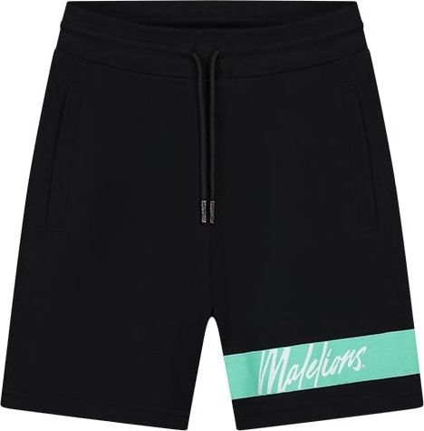 Malelions Malelions Men Captain Shorts - Black/Turquoise Zwart