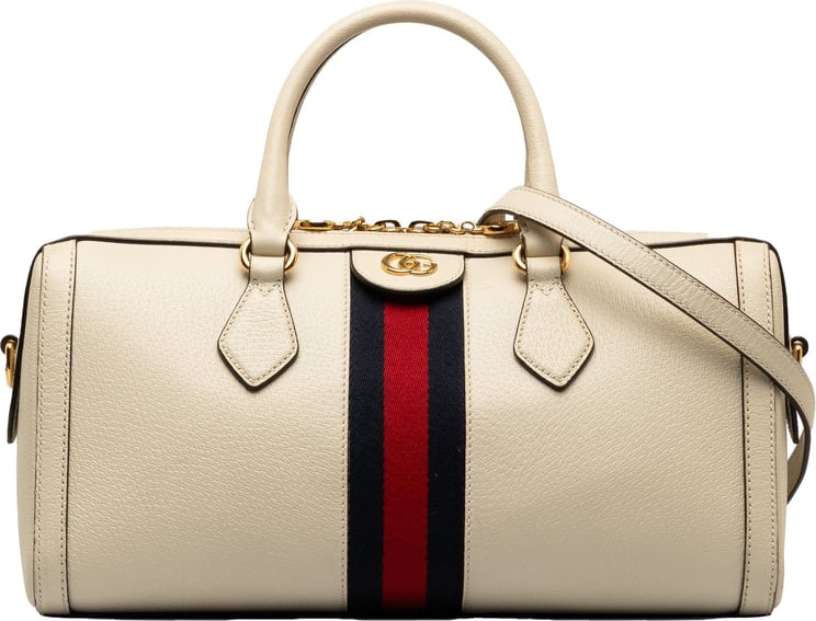 Gucci Leather Ophidia Satchel Wit