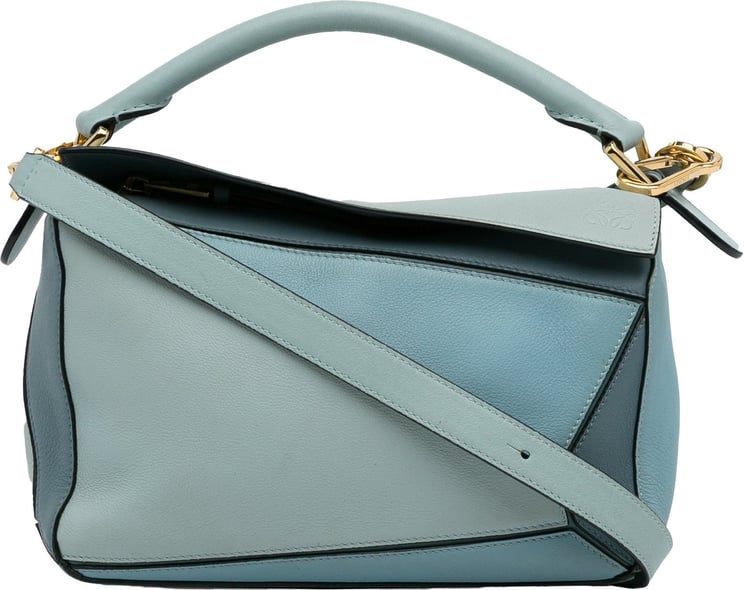 Loewe Small Tricolor Puzzle Bag Blauw