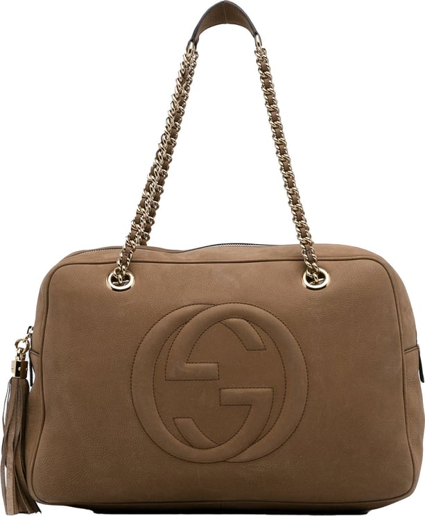 Gucci Soho Chain Shoulder Bag Bruin