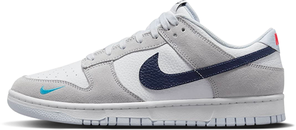 Nike Nike Dunk Low Mini Swoosh Midnight Navy Grijs