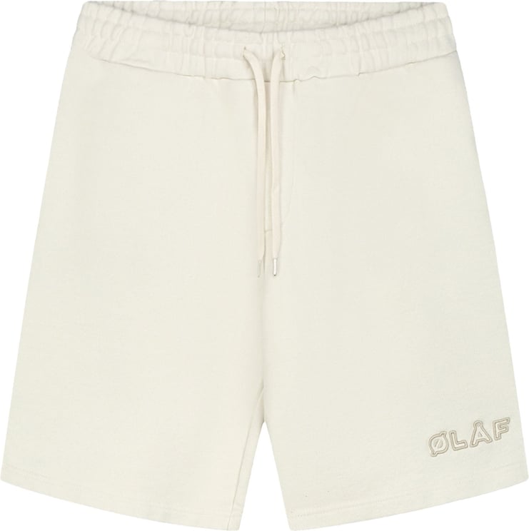 ØLÅF Studio sweat shorts off white Wit