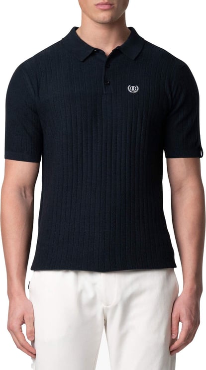 Quotrell Quotrell Jay Knitted Polo Blauw