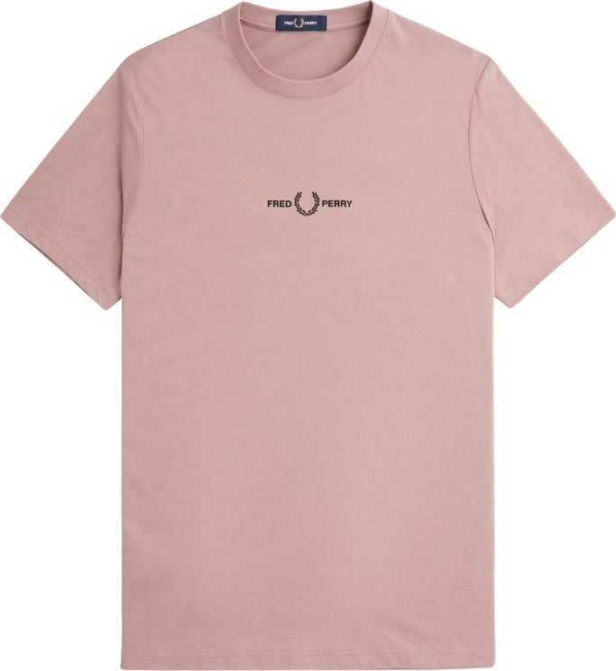 Fred Perry Embroidered T-shirt Roze Roze