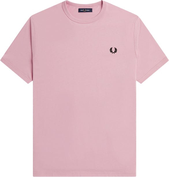 Fred Perry Ringer T-Shirt Roze Roze