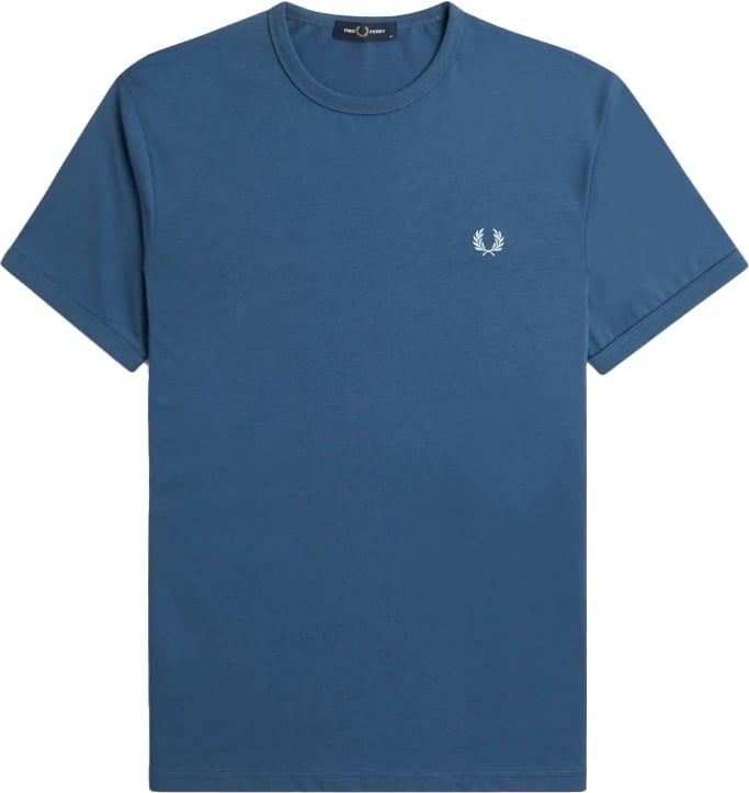 Fred Perry Ringer T-Shirt Blauw
