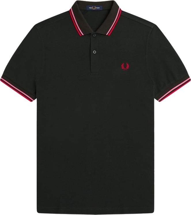 Fred Perry Twin tipped shirt Groen